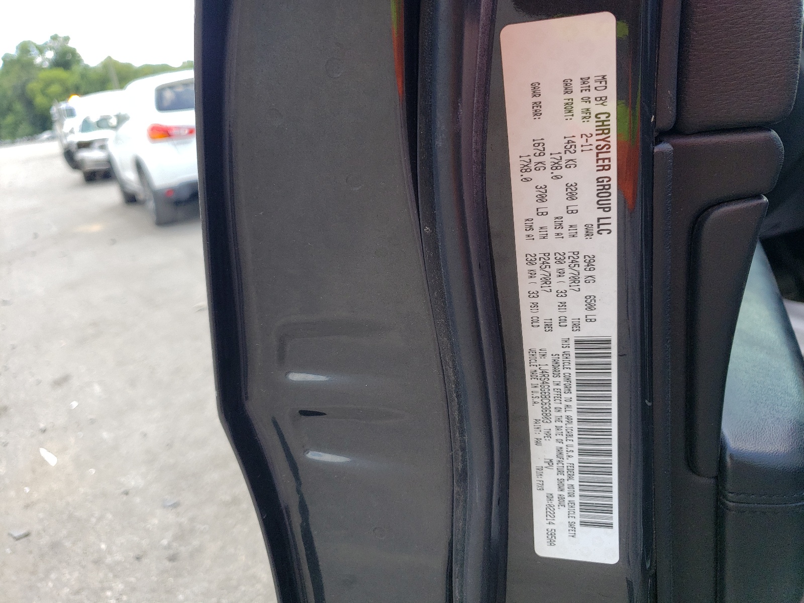 1J4RS4GG6BC636803 2011 Jeep Grand Cherokee Laredo