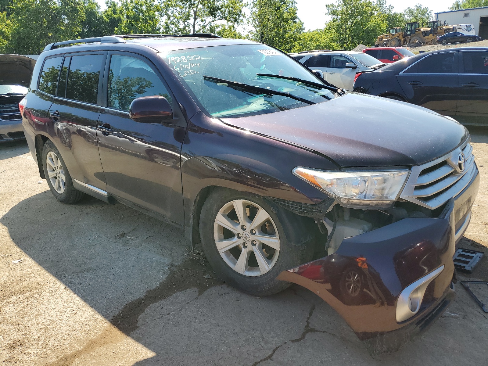 2013 Toyota Highlander Base vin: 5TDZK3EH9DS137796