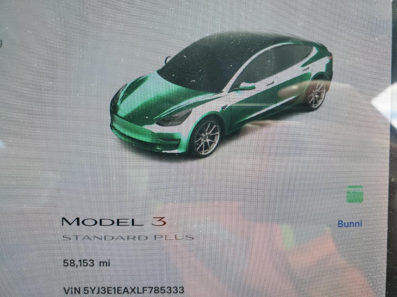 2020 Tesla Model 3 VIN: 5YJ3E1EAXLF785333 Lot: 77316404