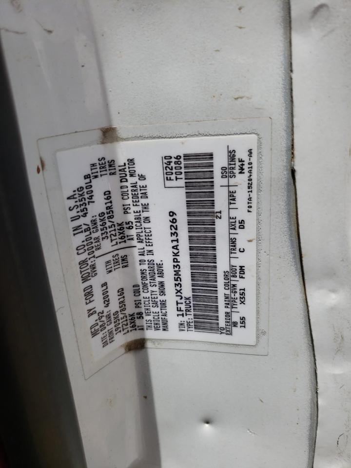 1993 Ford F350 VIN: 1FTJX35M3PKA13269 Lot: 60700264