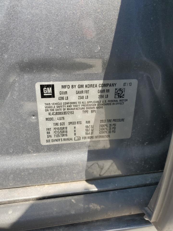 2014 Buick Encore Convenience VIN: KL4CJBSB5EB512153 Lot: 60220984