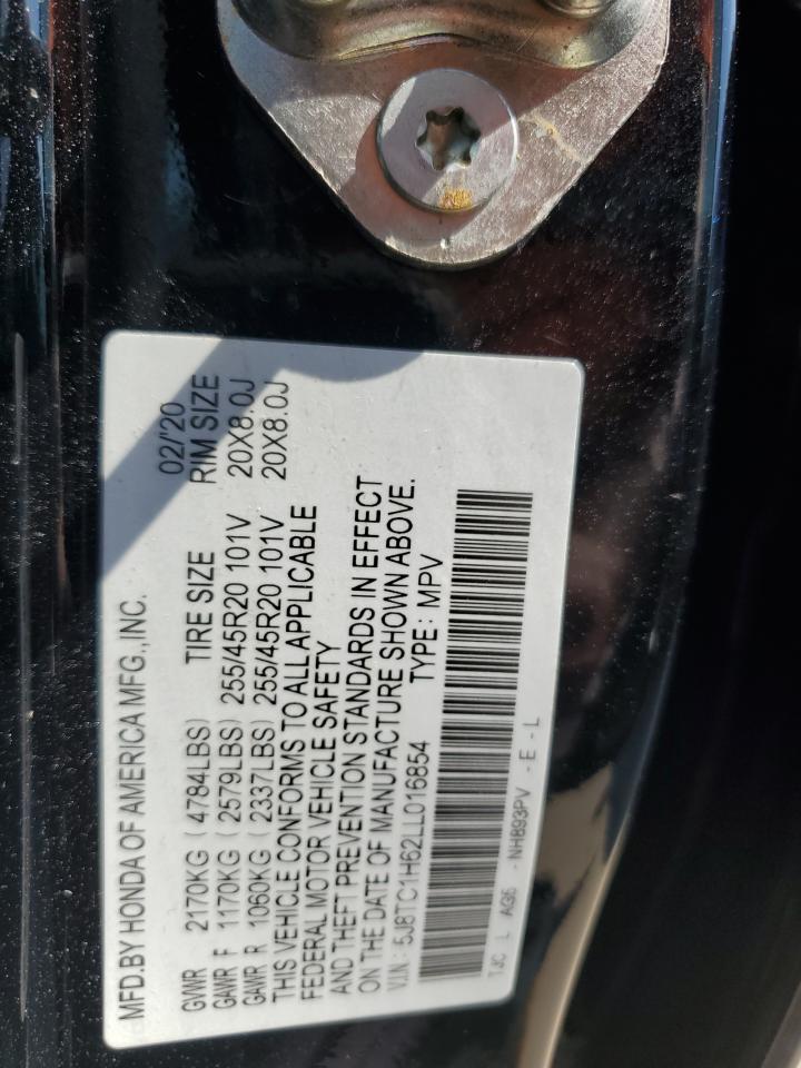 2020 Acura Rdx A-Spec VIN: 5J8TC1H62LL016854 Lot: 59066744