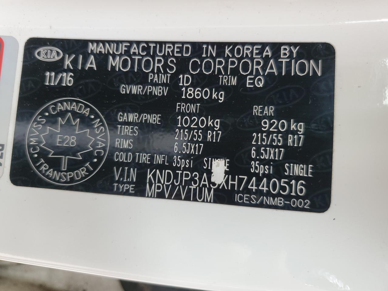 KNDJP3A5XH7440516 2017 Kia Soul +