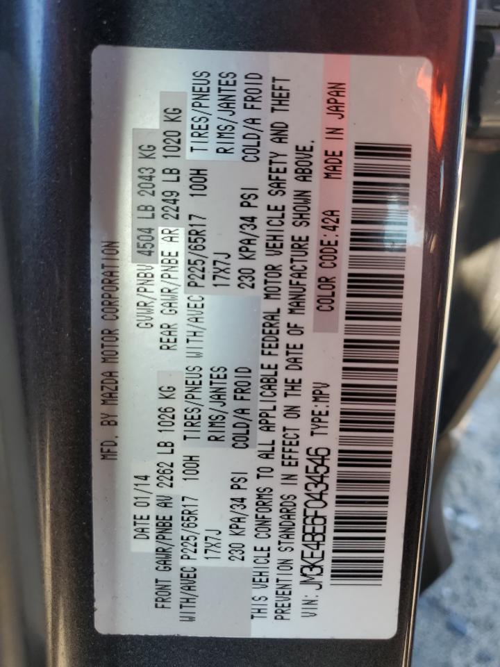 2015 Mazda Cx-5 Sport VIN: JM3KE4BE6F0434546 Lot: 60399974