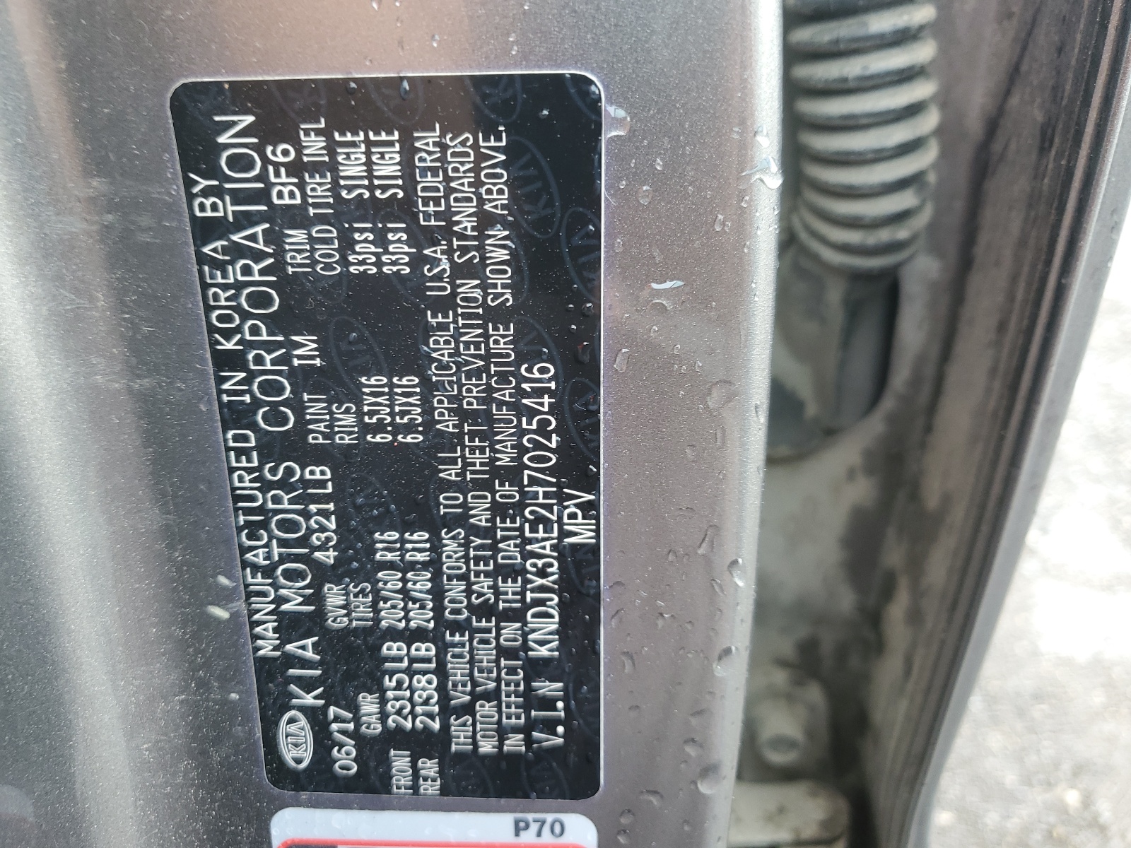 KNDJX3AE2H7025416 2017 Kia Soul Ev +