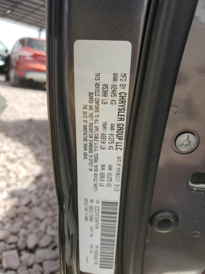 2013 Dodge Challenger R/T VIN: 2C3CDYBTXDH674704 Lot: 59674904