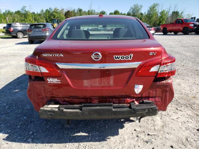  NISSAN SENTRA 2015 Czerwony