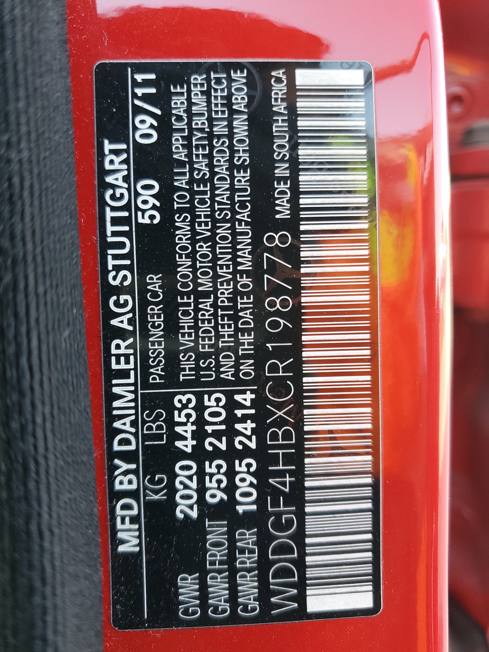 WDDGF4HBXCR198778 2012 Mercedes-Benz C 250