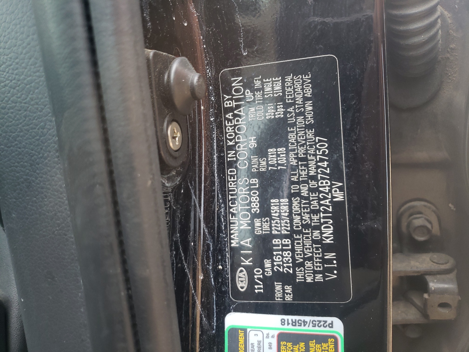 KNDJT2A24B7247507 2011 Kia Soul +