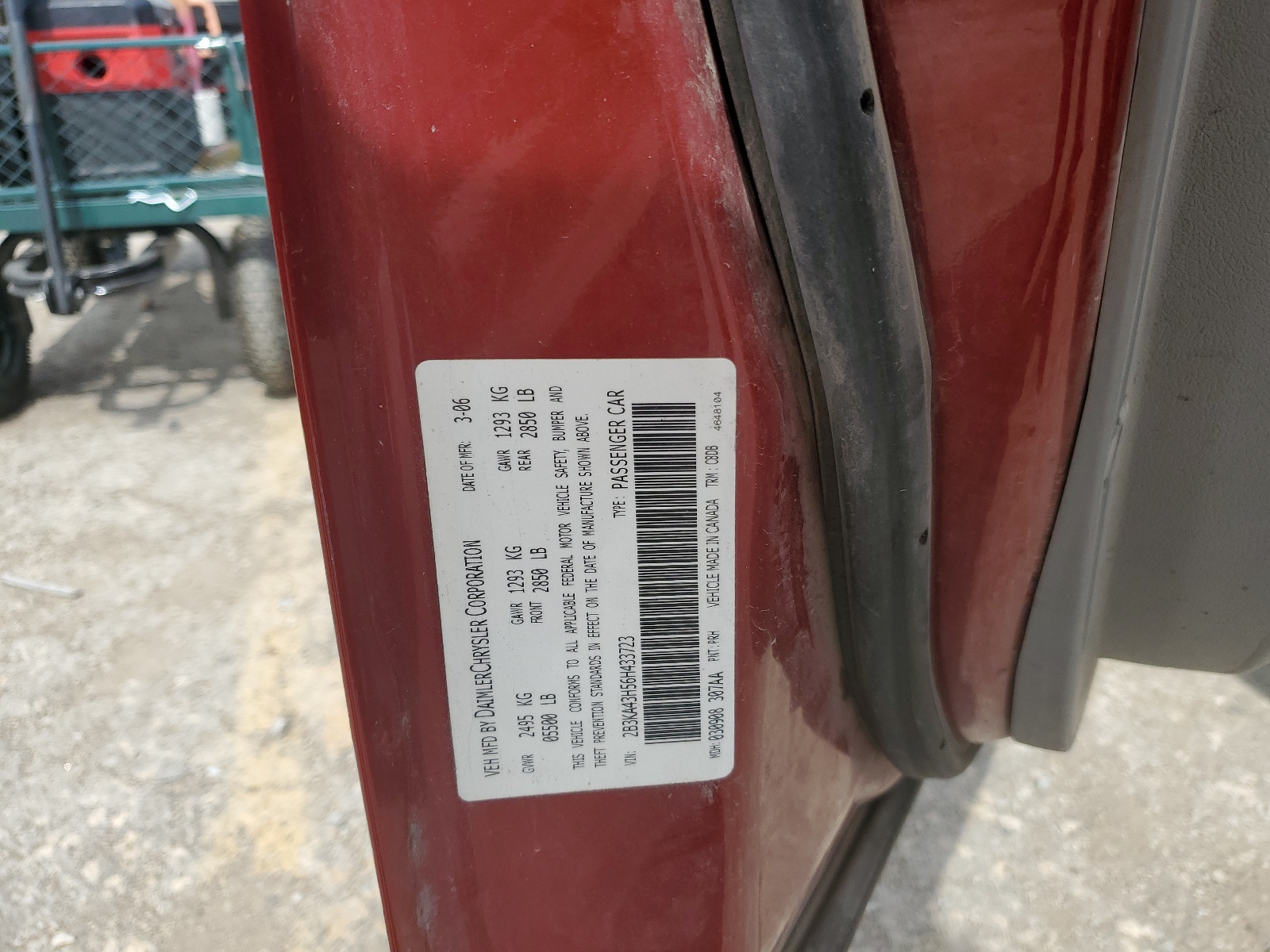 2B3KA43H56H433723 2006 Dodge Charger Se