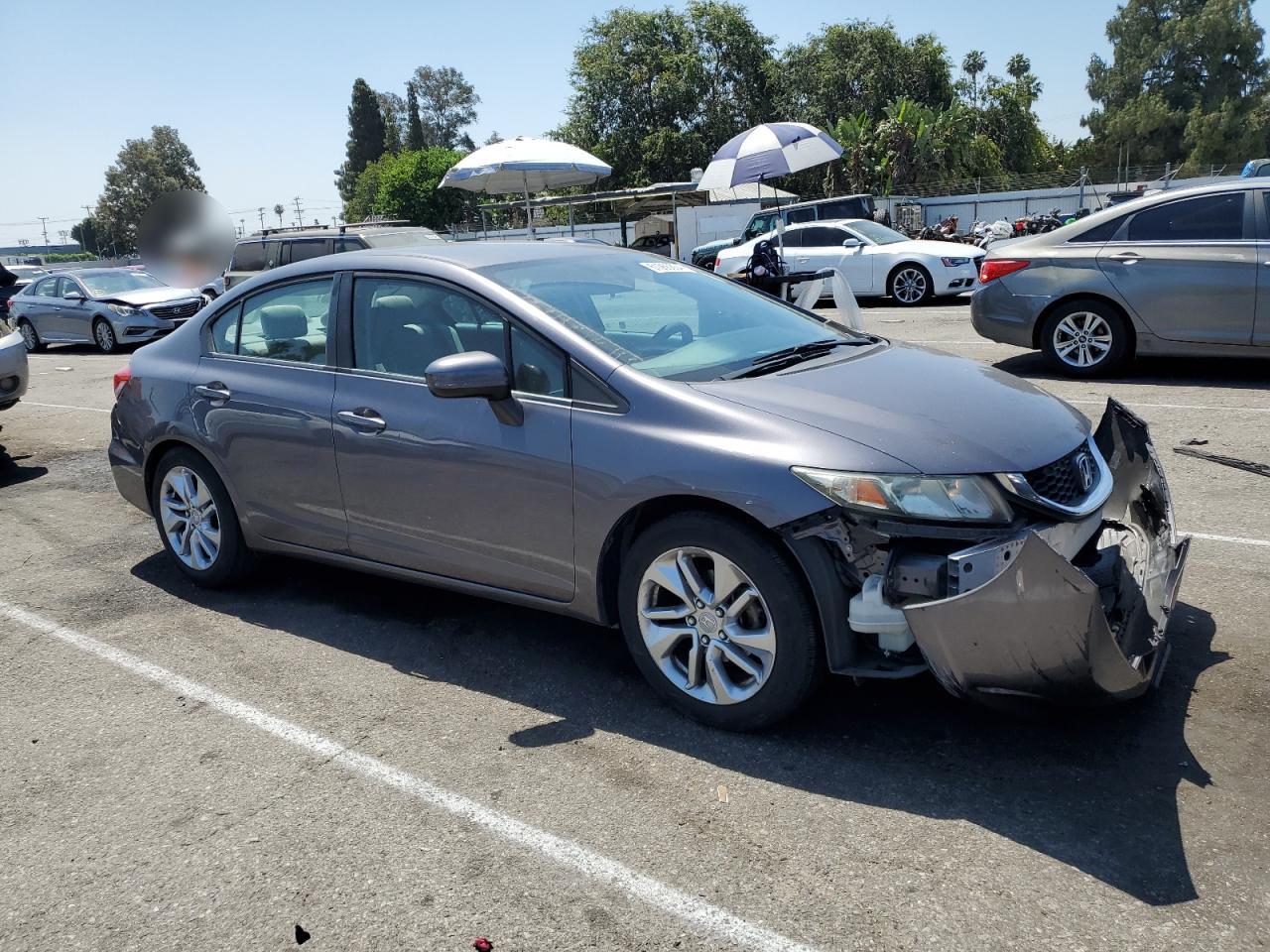 2014 Honda Civic Lx VIN: 19XFB2F55EE265501 Lot: 61066854