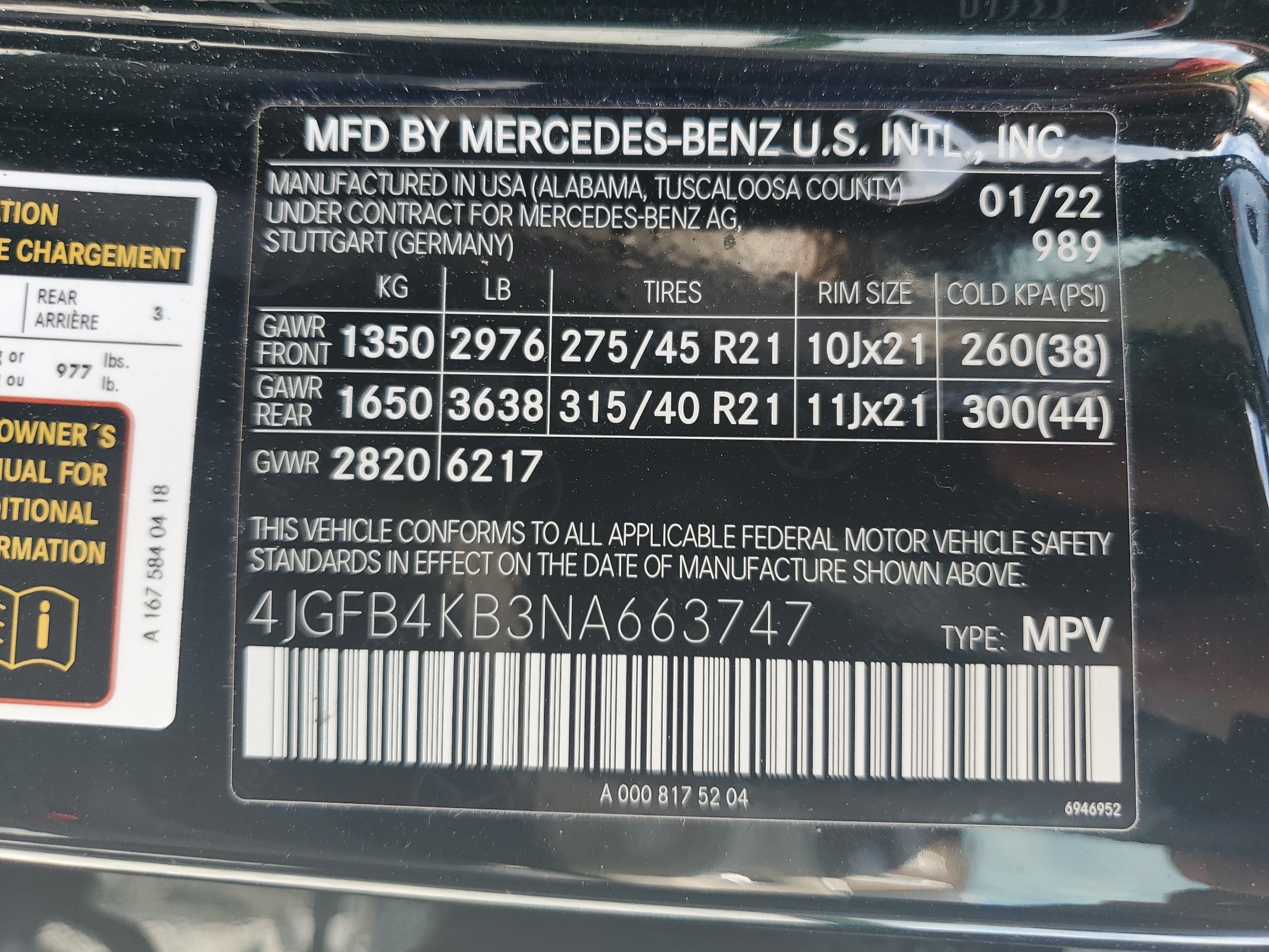 4JGFB4KB3NA663747 2022 Mercedes-Benz Gle 350 4Matic