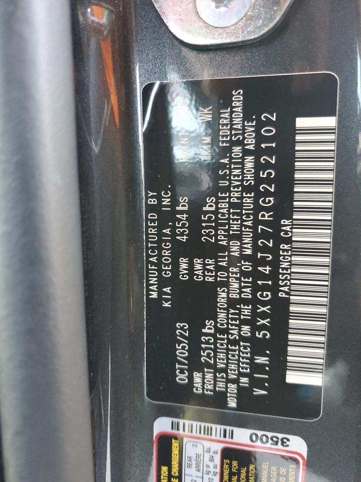 2024 Kia K5 Lxs VIN: 5XXG14J27RG252102 Lot: 60754824