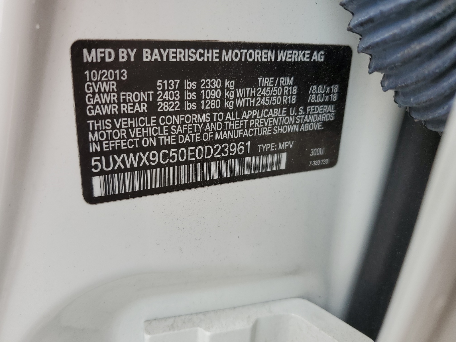 5UXWX9C50E0D23961 2014 BMW X3 xDrive28I