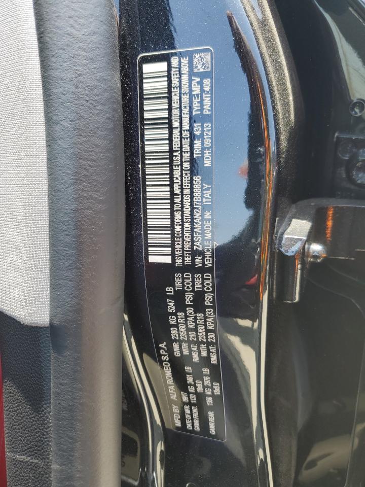 2018 Alfa Romeo Stelvio VIN: ZASFAKAN2J7B88856 Lot: 58162624