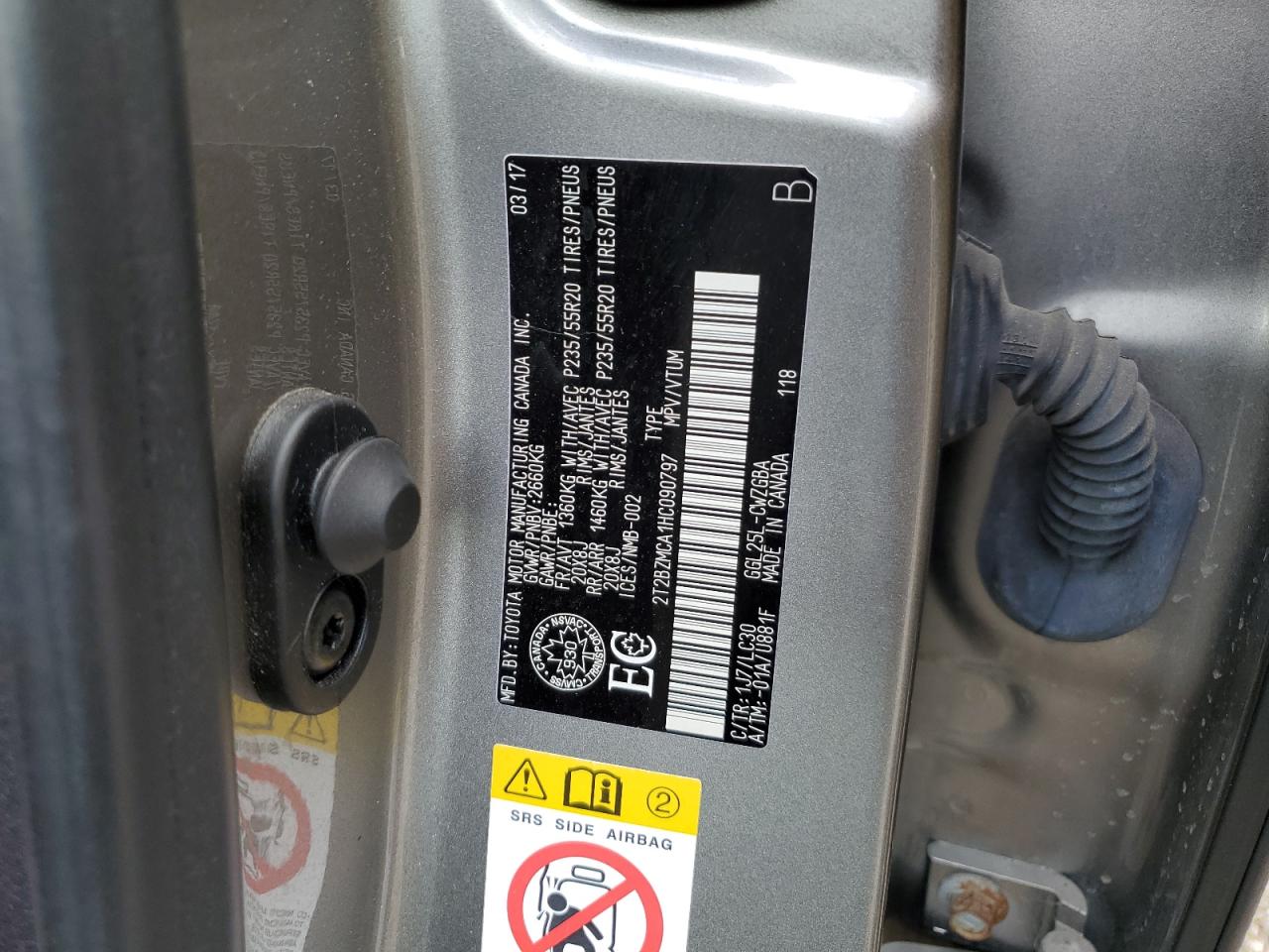 2017 Lexus Rx 350 Base VIN: 2T2BZMCA1HC090797 Lot: 60775284