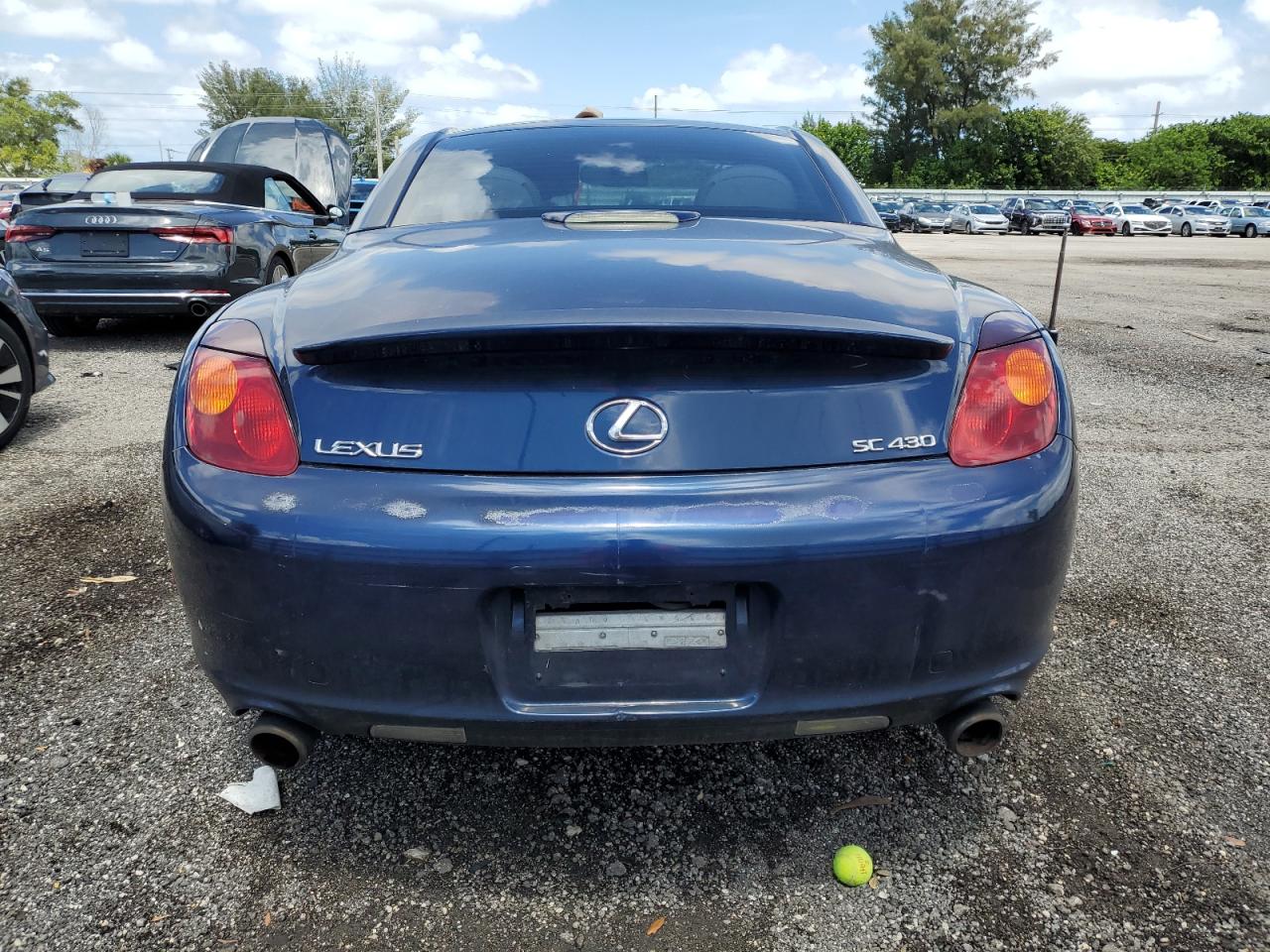 2003 Lexus Sc 430 VIN: JTHFN48Y330043487 Lot: 59436434