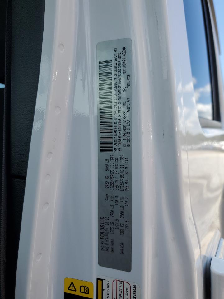 2020 Jeep Wrangler Unlimited Sport VIN: 1C4HJXDG1LW188934 Lot: 60346694