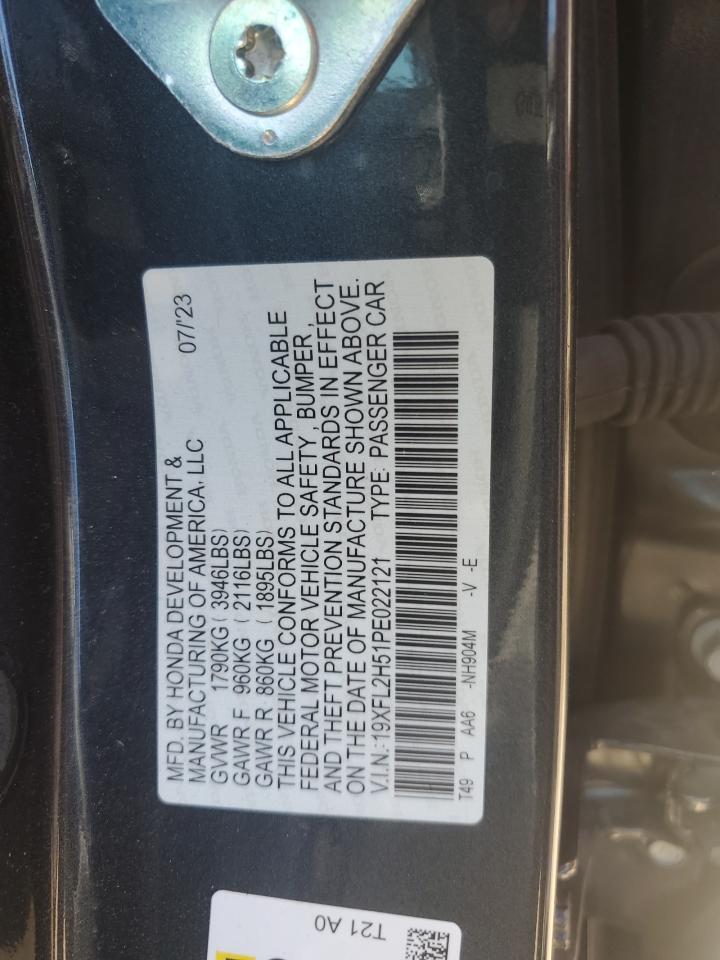 19XFL2H51PE022121 2023 Honda Civic Lx