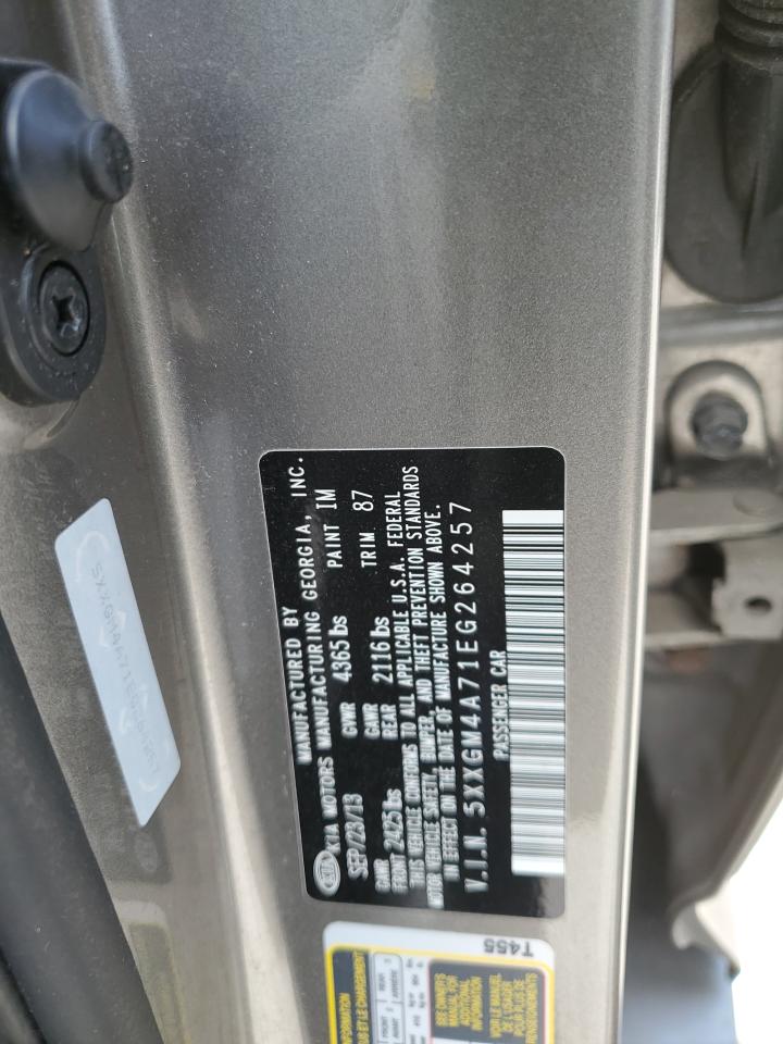 2014 Kia Optima Lx VIN: 5XXGM4A71EG264257 Lot: 60520744