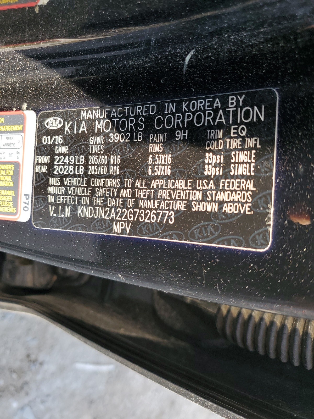 KNDJN2A22G7326773 2016 Kia Soul