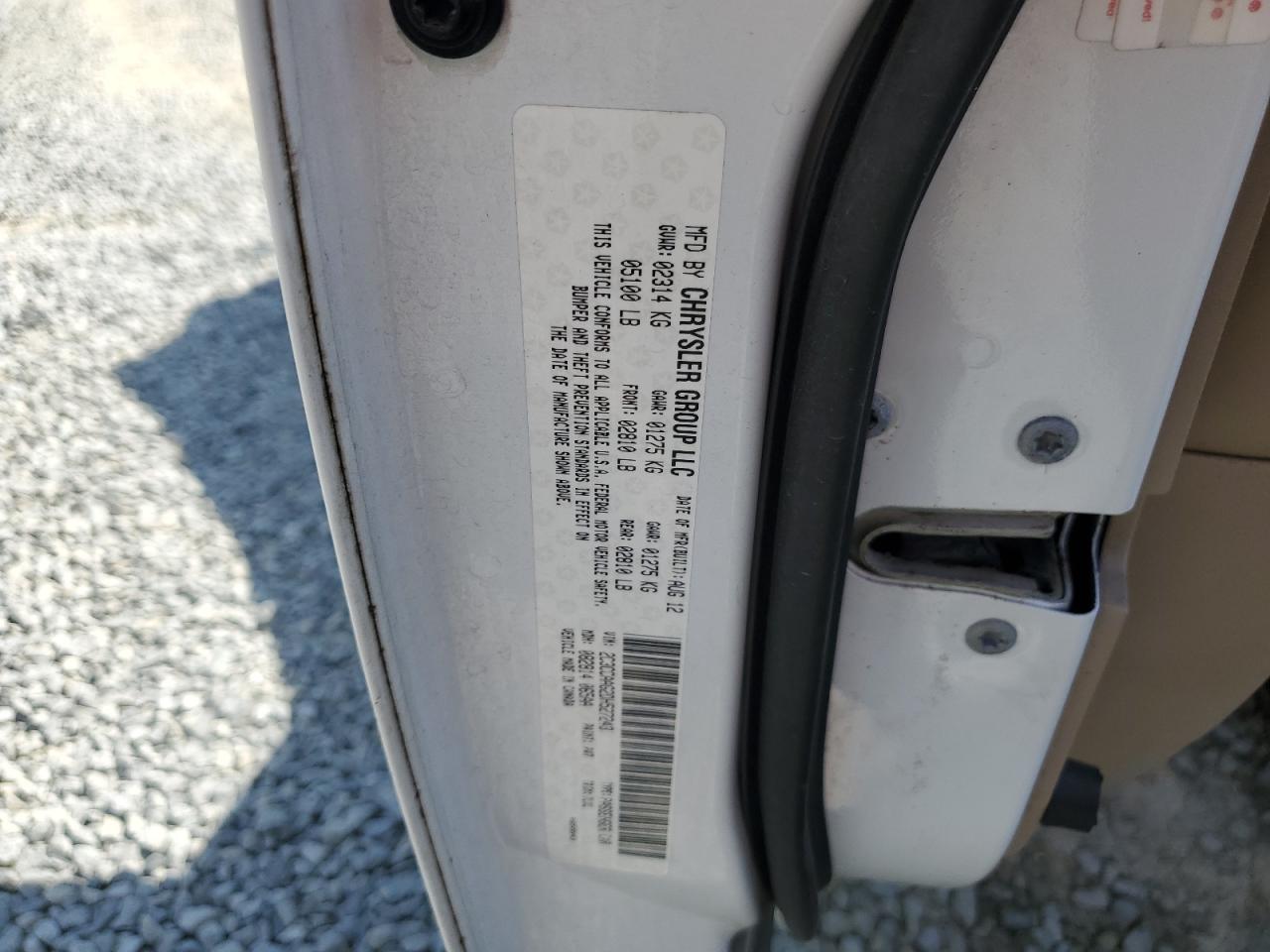 2013 Chrysler 300 VIN: 2C3CCAAG2DH527243 Lot: 60252814