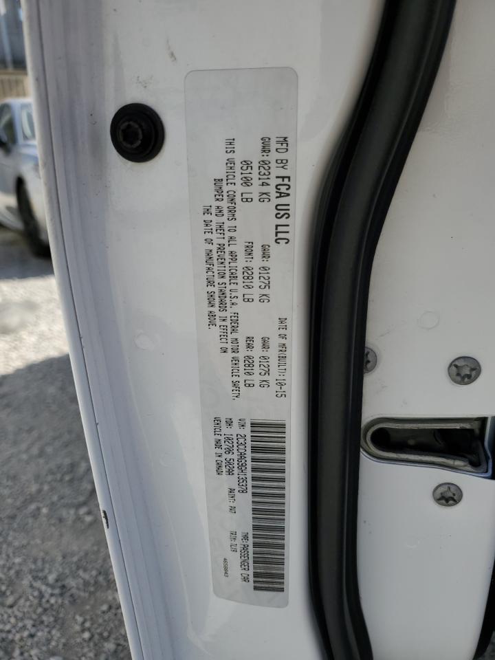 2016 Chrysler 300 Limited VIN: 2C3CCAAG9GH135378 Lot: 60276624