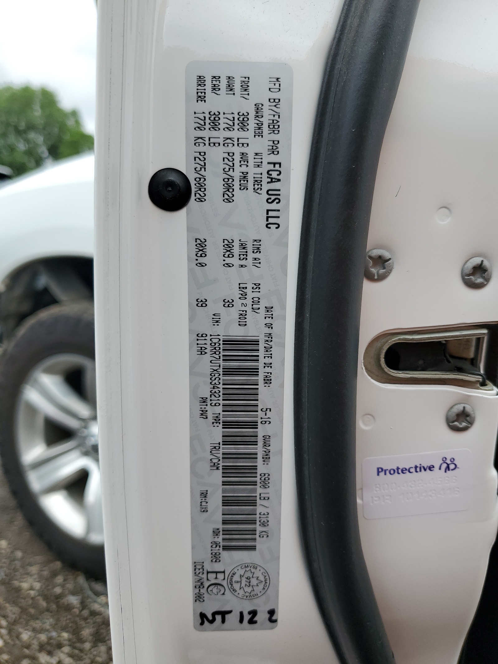 1C6RR7UTXGS343219 2016 Ram 1500 Sport