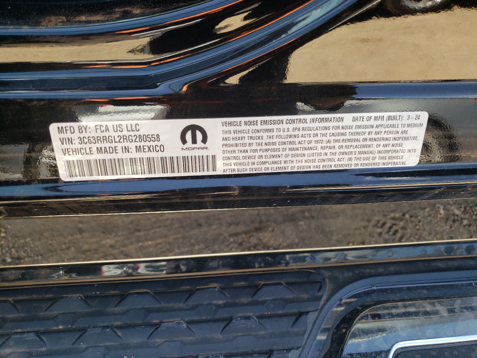 3C63RRGL2RG280558 2024 Ram 3500 Tradesman