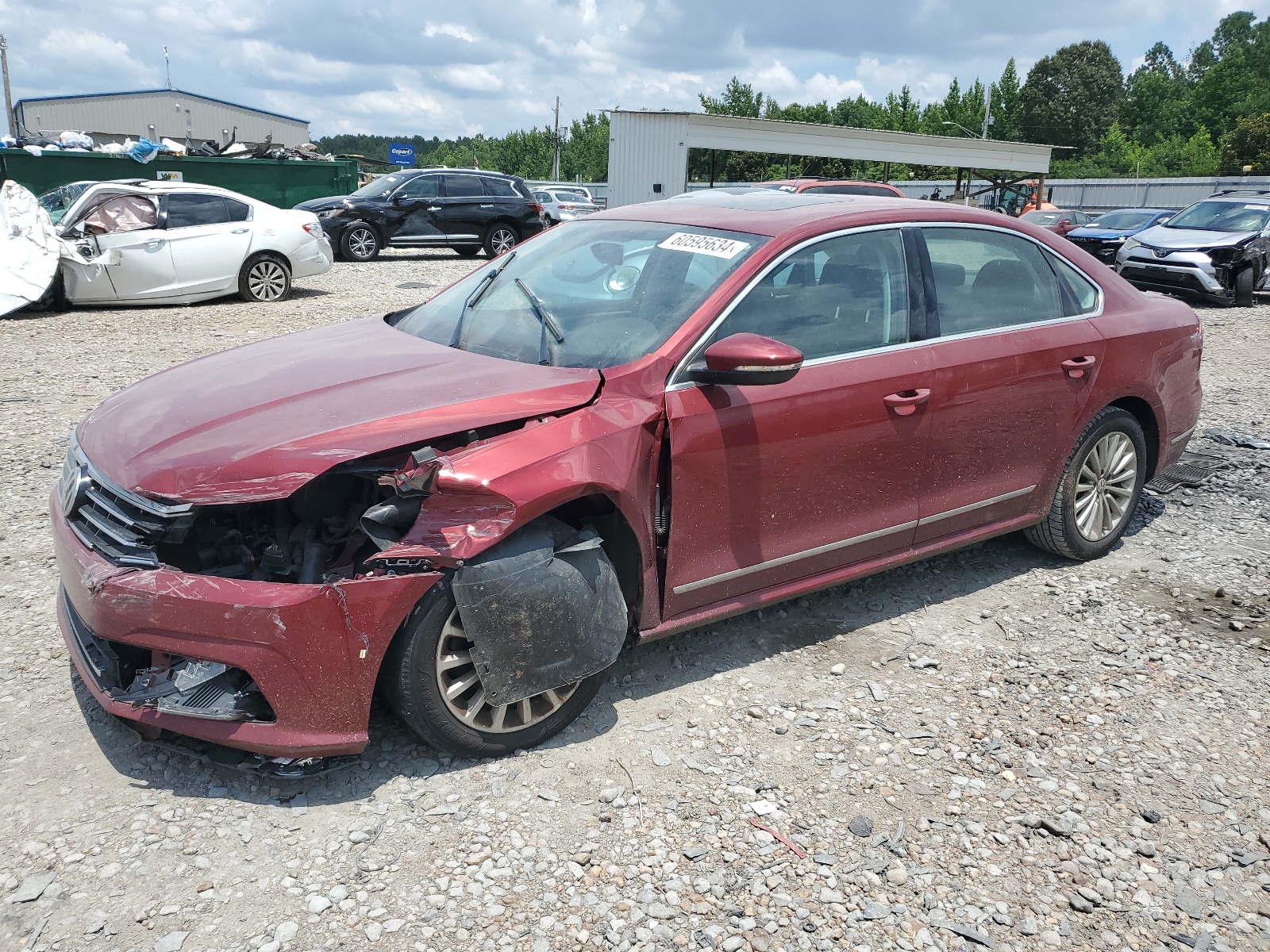 1VWBT7A31HC045408 2017 Volkswagen Passat Se