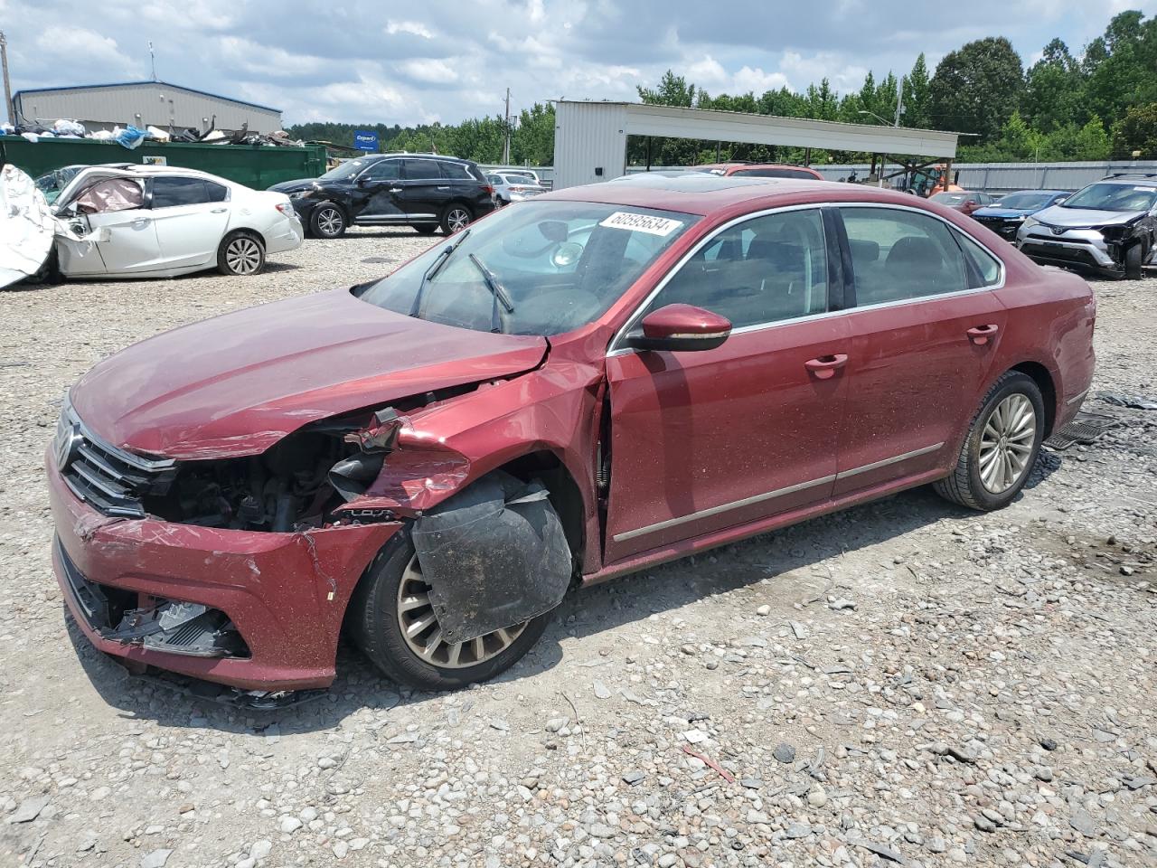 2017 Volkswagen Passat Se VIN: 1VWBT7A31HC045408 Lot: 60595634