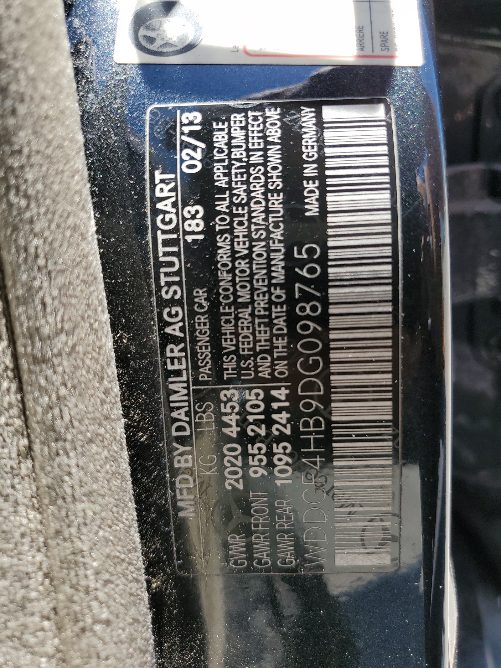 WDDGF4HB9DG098765 2013 Mercedes-Benz C 250