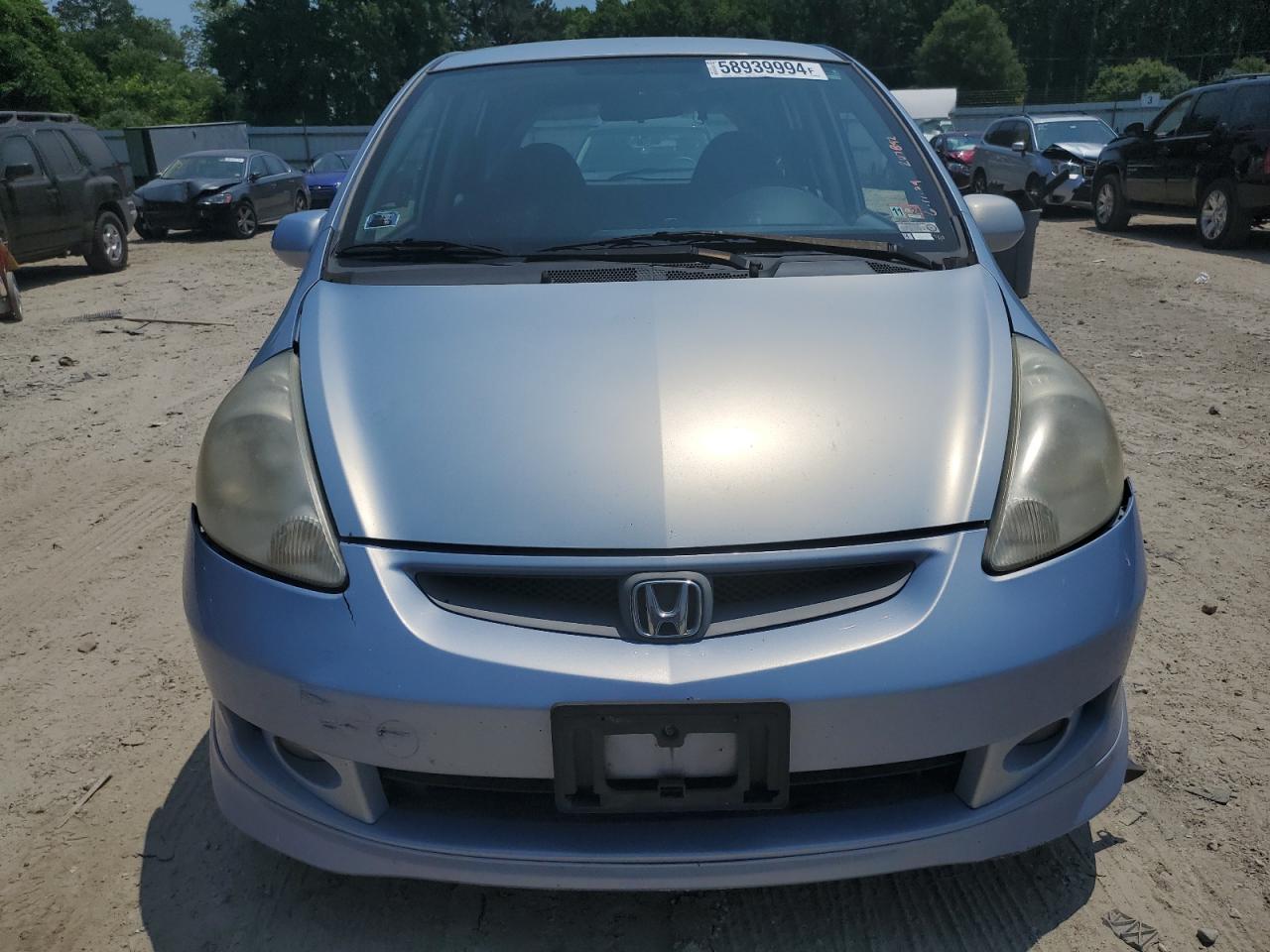 2008 Honda Fit Sport VIN: JHMGD37658S017521 Lot: 58939994