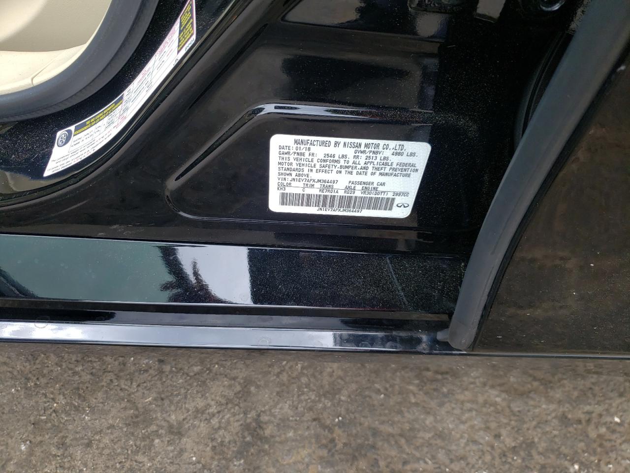 2018 Infiniti Q50 Luxe VIN: JN1EV7APXJM364497 Lot: 61290184