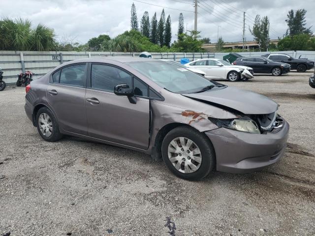 Sedans HONDA CIVIC 2012 Brown