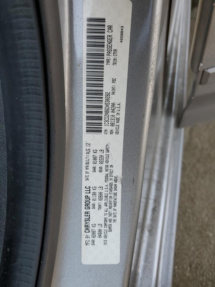 2013 Dodge Avenger Se VIN: 1C3CDZAB6DN530282 Lot: 59181744