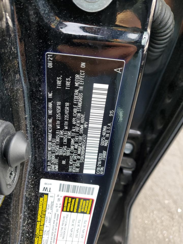 5TDHZRBH9MS554527 2021 Toyota Highlander Xle