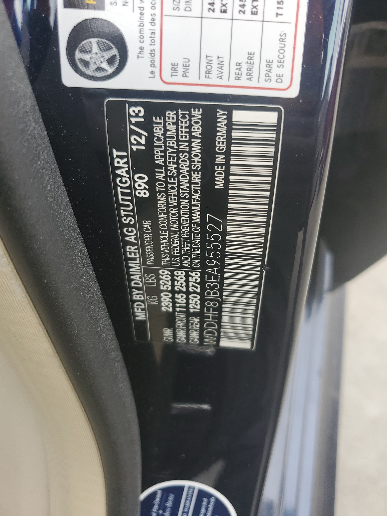 WDDHF8JB3EA955527 2014 Mercedes-Benz E 350 4Matic