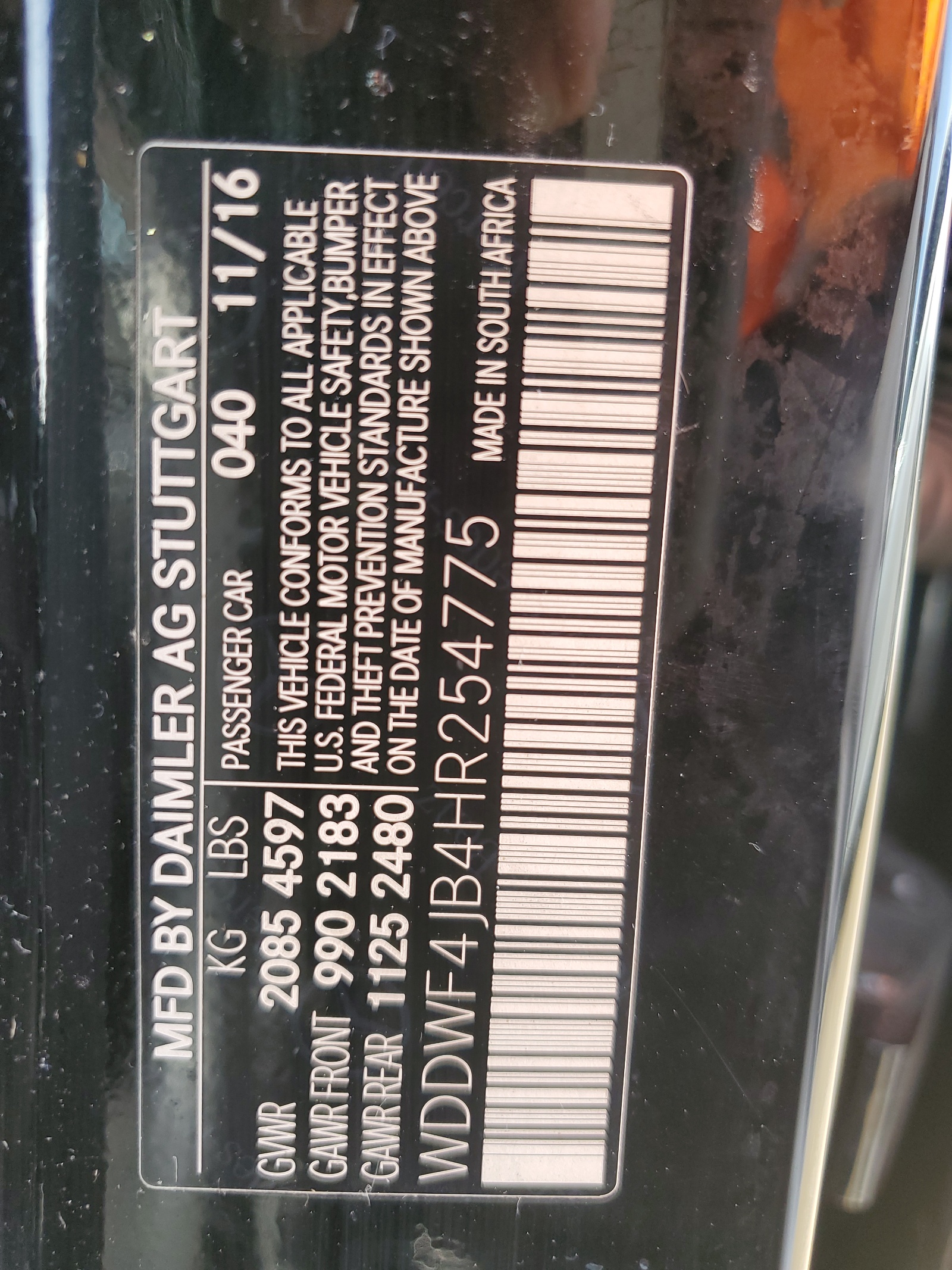 WDDWF4JB4HR254775 2017 Mercedes-Benz C 300