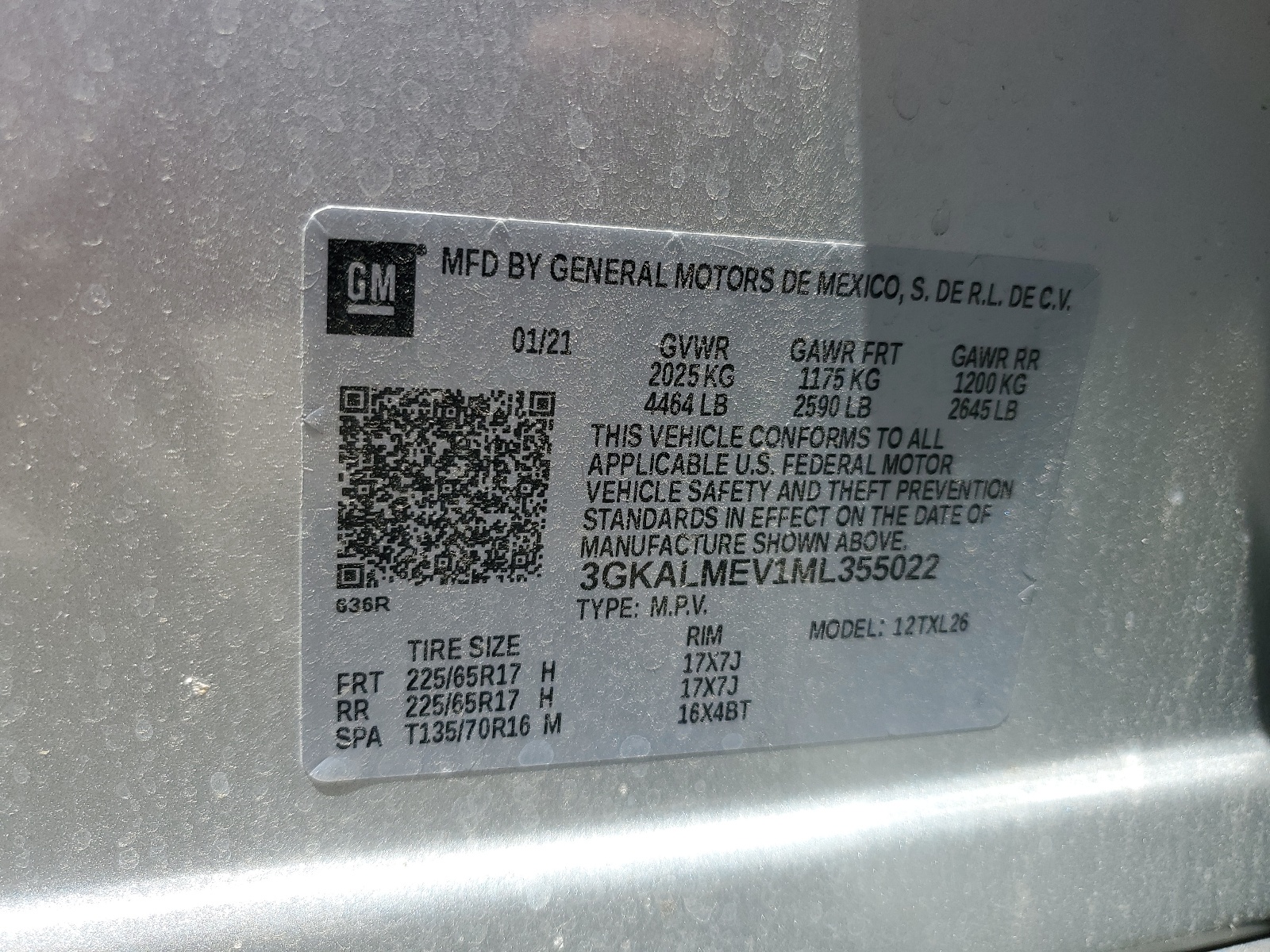 3GKALMEV1ML355022 2021 GMC Terrain Sle