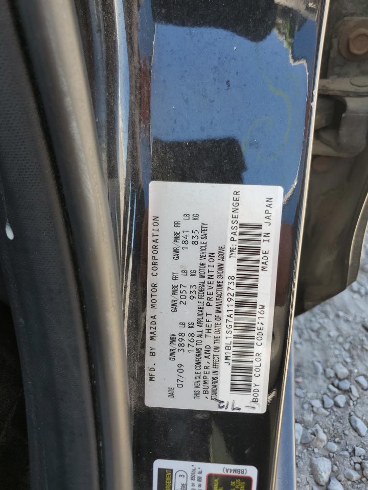 2010 Mazda 3 I VIN: JM1BL1SG7A1192738 Lot: 58244014