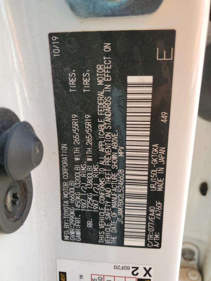 2020 Lexus Gx 460 Premium VIN: JTJAM7BX2L5246628 Lot: 60251714