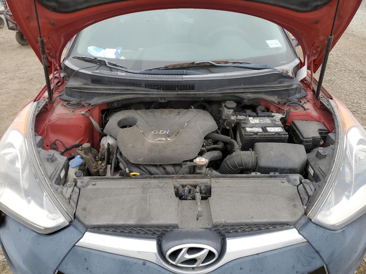 2013 Hyundai Veloster VIN: KMHTC6AD1DU152856 Lot: 58168654