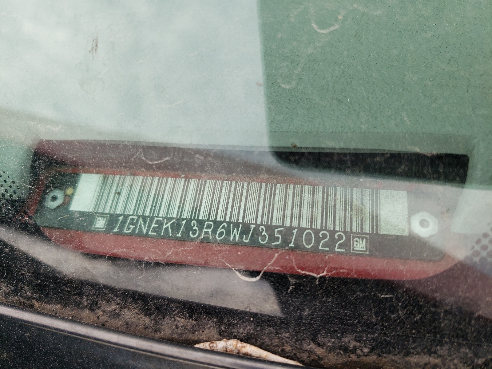 1GNEK13R6WJ351022 1998 Chevrolet Tahoe K1500