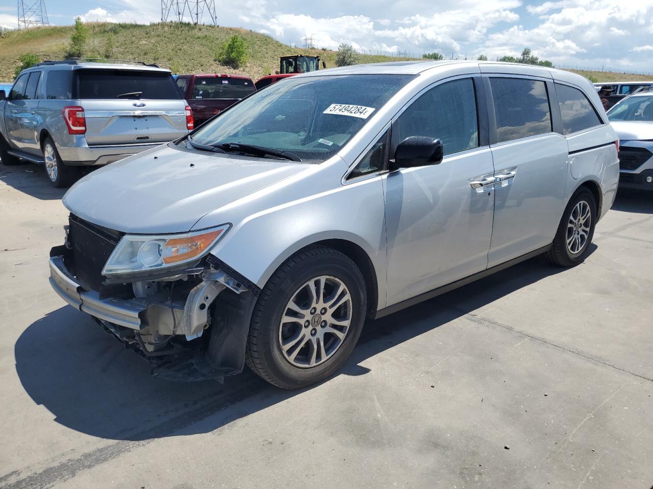 2012 Honda Odyssey Exl VIN: 5FNRL5H66CB051223 Lot: 57494284