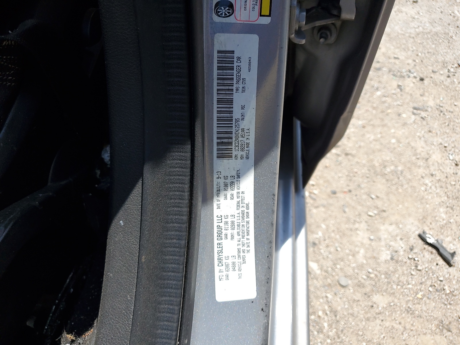 1C3CDZABXEN125785 2014 Dodge Avenger Se