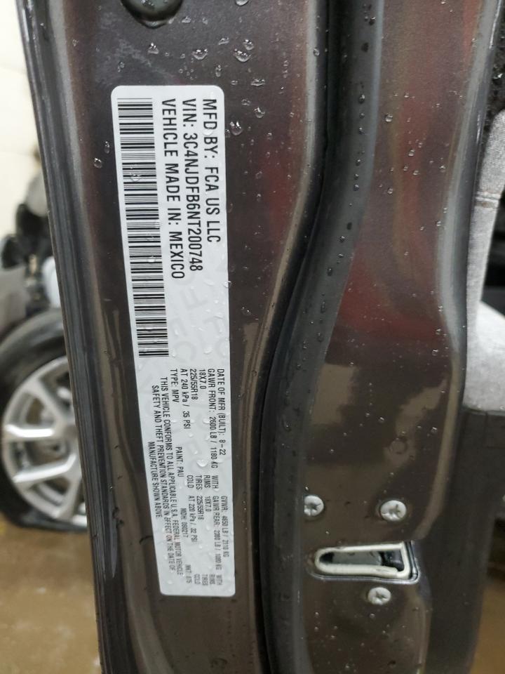 2022 Jeep Compass Latitude Lux VIN: 3C4NJDFB6NT200748 Lot: 58863114