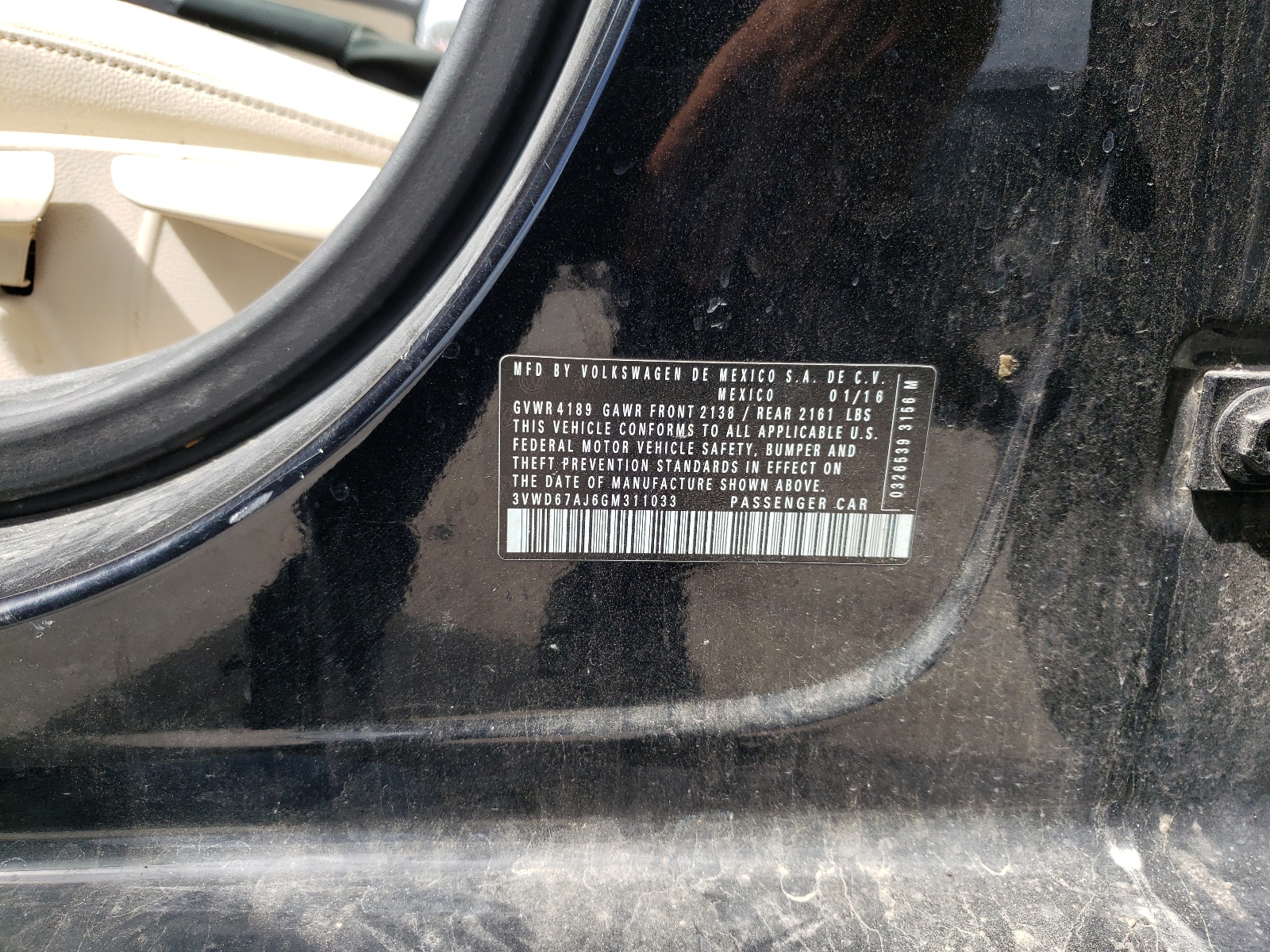 3VWD67AJ6GM311033 2016 Volkswagen Jetta Se