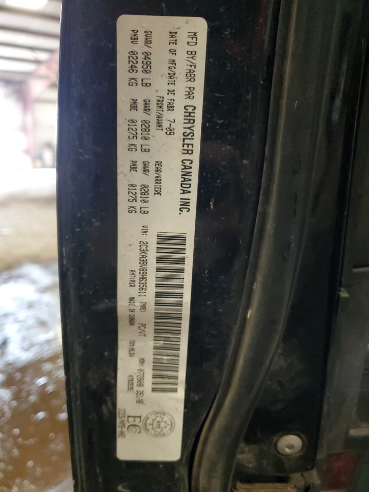 2009 Chrysler 300 Limited VIN: 2C3KA33V89H635611 Lot: 59539694