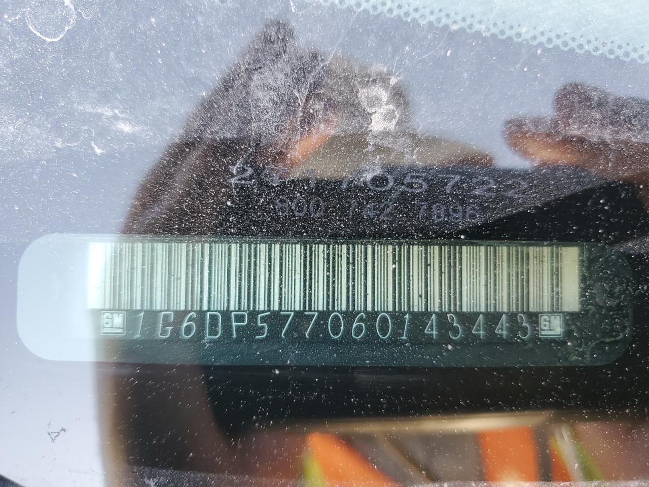 2006 Cadillac Cts Hi Feature V6 VIN: 1G6DP577060143443 Lot: 60237524